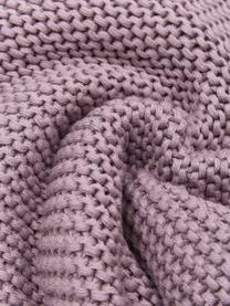Manta de punto de algodón ecológico Adalyn, 100% algodón ecológico, certificado GOTS, Lila, An 150 x L 200 cm