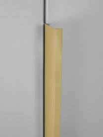 Drehtürenschrank Mia, 3-türig, Holzwerkstoff aus heimischen Hölzern aus nachhaltiger Forstwirtschaft, beschichtet, Grau, Goldfarben, B 136 x H 210 cm