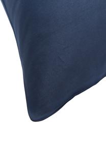 Funda de almohada de satén Comfort, Azul oscuro, An 45 x L 110 cm
