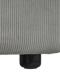 Cord-Sofa Melva (3-Sitzer) in Grau, Bezug: Cord (92% Polyester, 8% P, Gestell: Massives Kiefernholz, FSC, Füße: Kunststoff, Cord Grau, B 238 x T 101 cm