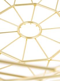 Corbeille de rangement dorée Diamond Cut, Métal, Couleur dorée, mat, Ø 35 x haut. 13 cm
