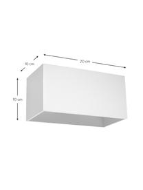 Aplique Geo Maxi, Pantalla: aluminio, Blanco, An 20 x Al 10 cm