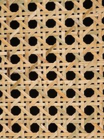 Nachttisch Vienna mit Schubladen, Korpus: Massives Mangoholz, lacki, Füße: Metall, pulverbeschichtet, Mangoholz, Schwarz, B 45 x H 55 cm