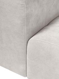 Modulares Sofa Lena (3-Sitzer) in Cremeweiß, Bezug: Webstoff (88% Polyester, , Gestell: Kiefernholz, Schichtholz,, Füße: Kunststoff, Webstoff Weiß, B 209 cm x T 106 cm