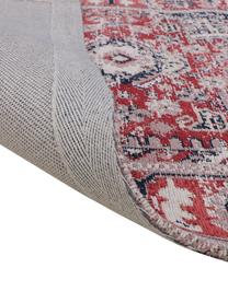 Žinylkový koberec ve vintage stylu Toulouse, Odstíny červené a modré, Š 80 cm, D 150 cm (velikost XS)