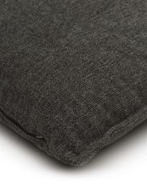 Sofa-Kissen Lennon in Anthrazit, Bezug: 100% Polyester, Webstoff Anthrazit, 60 x 60 cm