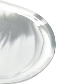 Deko-Tablett Livana in Marmoroptik, Porzellan, Grau, B 30 x H 2 cm