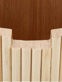 Stolik pomocniczy z drewna z miejscem do przechowywania Nele, Płyta pilśniowa (MDF) z fornirem z drewna jesionowego, Jasny brązowy, Ø 40 x W 51 cm