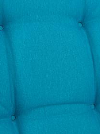 Poduszka na krzesło z oparciem Panama, Tapicerka: 50% bawełna, 50% polieste, Turkusowoniebieski, S 50 x D 123 cm