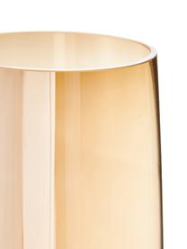 Große Mundgeblasene Vase Myla in Bernsteinfarben, Glas, Bernsteinfarben, Ø 18 x H 40 cm