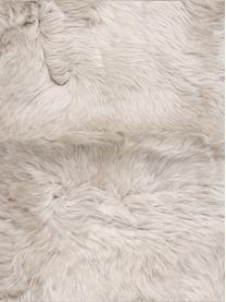 Piel de oveja Oslo, Parte delantera: 100% piel de oveja, Reverso: 100% cuero cuertido, Beige, An 60 x L 90 cm