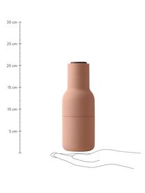 Moulin à sel et à poivre design avec couvercle en noyer Bottle Grinder, 2 élém., Tons roses, bois de noyer, Ø 8 x haut. 21 cm