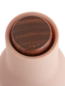Sada designových mlýnků na sůl a pepř s víčkem z ořechového dřeva Bottle Grinder, 2 díly, Odstíny růžové, ořechové dřevo, Ø 8 cm, V 21 cm