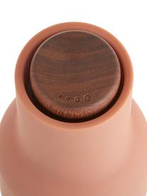 Moulin à sel et à poivre design avec couvercle en noyer Bottle Grinder, 2 élém., Tons roses, bois de noyer, Ø 8 x haut. 21 cm