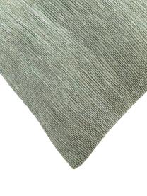 Housse de coussin texturée Aline, 100 % polyester, Vert, larg. 45 x long. 45 cm