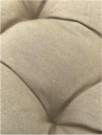 Cuscino sedia beige tinta unita Panama, Rivestimento: 50% cotone, 45% poliester, Beige, Larg. 45 x Lung. 45 cm