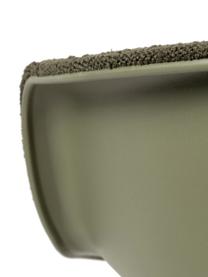 Bouclé-Schreibtischstuhl Albert, höhenverstellbar, Bezug: 100 % Polyester Der strap, Rahmen: Aluminium, geschliffen Si, Bouclé Grün, B 59 x T 52 cm