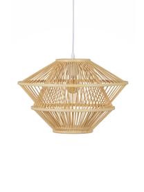 Lampa wisząca z drewna bambusowego Bamboo, Jasny brązowy, Ø 46 x W 31 cm