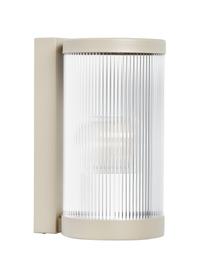 Aplique para exterior Coupar, Estructura: aluminio recubierto, Beige, Ø 13 x Al 25 cm
