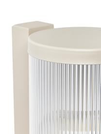 Aplique para exterior Coupar, Estructura: aluminio recubierto, Beige, Ø 13 x Al 25 cm