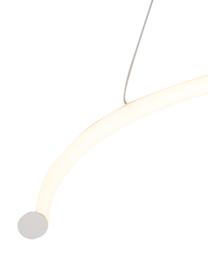 Grote LED hanglamp Breda in wit, Lampenkap: aluminium, Diffuser: acryl, Baldakijn: aluminium, Wit, Ø 70 x H 200 cm