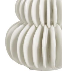 Kleine Design-Vase Bela aus Steingut, Steingut, Weiß, Ø 12 x H 14 cm