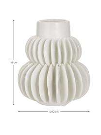Wazon z kamionki Bela, Kamionka, Biały, Ø 12 x W 14 cm