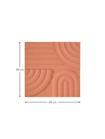 Dekoracja ścienna Massimo, Płyta pilśniowa (MDF), Terakota, S 80 x W 80 cm