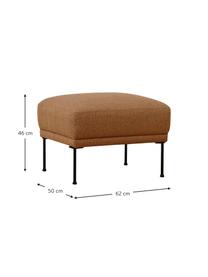Reposapiés puf Fluente, Tapizado: 100% poliéster Alta resis, Estructura: madera de pino maciza, Patas: metal con pintura en polv, Tejido turrón, An 62 x Al 46 cm