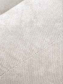 Sofa w kształcie nerki Alba (3-osobowa), Tapicerka: 97% poliester, 3% nylon D, Stelaż: lite drewno świerkowe z c, Nogi: tworzywo sztuczne, Kremowobiała tkanina, S 235 x G 114 cm, oparcie prawostronne
