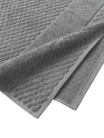 Handtuch-Set Katharina mit Wabenmuster, 3-tlg., Dunkelgrau, Set mit verschiedenen Größen