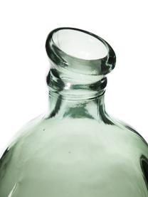 Flaschenvase Dina aus recyceltem Glas, Recyceltes Glas, GRS-zertifiziert, Hellgrün, Ø 26 x H 47 cm