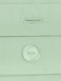 Pościel z perkalu Elsie, Szałwiowy zielony, 135 x 200 cm + 1 poduszka 80 x 80 cm