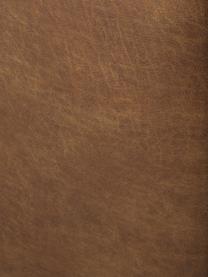 Modulaire hoekbank Lennon van gerecycled leer, Bekleding: gerecycled leer (70% leer, Frame: massief grenenhout, FSC-g, Poten: kunststof De poten bevind, Leer bruin, B 327 x D 180 cm, hoekdeel links