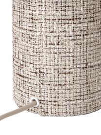 Tweed-Tischlampe Ron, Lampenschirm: Tweed (100% Leinen), Lampenfuß: Tweed (100% Leinen), Tweed Braun, Ø 30 x H 35 cm