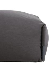 Pouf da esterno Square, Rivestimento: poliestere, polipropilene, Struttura: alluminio laccato, Nero, Larg. 101 x Prof. 101 cm