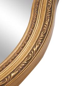 Lustro ścienne z drewnianą ramą Muriel, Odcienie złotego, S 90 x W 120 cm