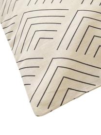 Bavlněný povlak na polštář s grafickým vzorem Milano, Béžová, Š 40 cm, D 80 cm