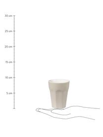 Espressokopje ti amo, 2 stuks, Keramiek, Beige, Ø 6 cm, H 8 cm, 100 ml