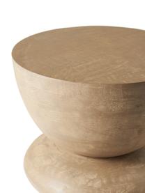 Tavolino in legno di mango Benno, Legno massiccio di mango laccato, Legno di mango laccato chiaro, Ø 35 x Alt. 50 cm