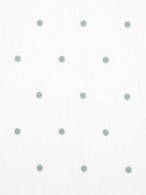 Flanell-Wendebettwäsche Betty, gepunktet, Webart: Flanell Flanell ist ein k, Salbeigrün, Weiß, 240 x 220 cm + 2 Kissen 80 x 80 cm