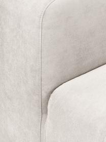 Modulo centrale in tessuto bianco crema Lena, Rivestimento: tessuto (88% poliestere, , Struttura: legno di pino, legno lami, Piedini: plastica, Tessuto bianco, Larg. 76 x Prof. 106 cm