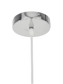 Lampa wisząca z tkaniny Cable Drop, Biały, Ø 45 x W 51 cm