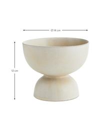 Übertopf Mabel aus Steingut, Steingut, Beige, Ø 19 x H 14 cm