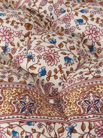 Baumwoll-Sitzkissen Lilou mit Paisley-Muster, Bezug: 100% Baumwolle, Rottöne, B 40 x L 40 cm