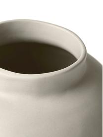 Handgefertigte Design-Vase Saki aus Keramik, Keramik, Cremefarben, matt, Ø 25 x H 32 cm