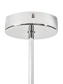 Grote wandlamp Beth van glas, Frame: verchroomd metaal, Transparant, chroomkleurig, D 21 x H 50 cm
