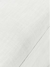 Canapé modulable 4 places Russell, Tissu blanc crème, larg. 309 x haut. 77 cm