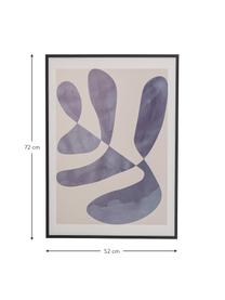 Gerahmter Digitaldruck Luane, Bild: Digitaldruck auf Papier, Rahmen: Holz, lackiert, Front: Plexiglas, Schwarz, B 52 x H 72 cm