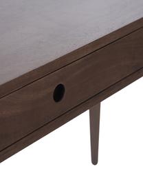 Schreibtisch Tova mit Schublade aus Massivholz, Mangoholz, massiv, lackiert, Mangoholz, B 117 x T 60 cm
